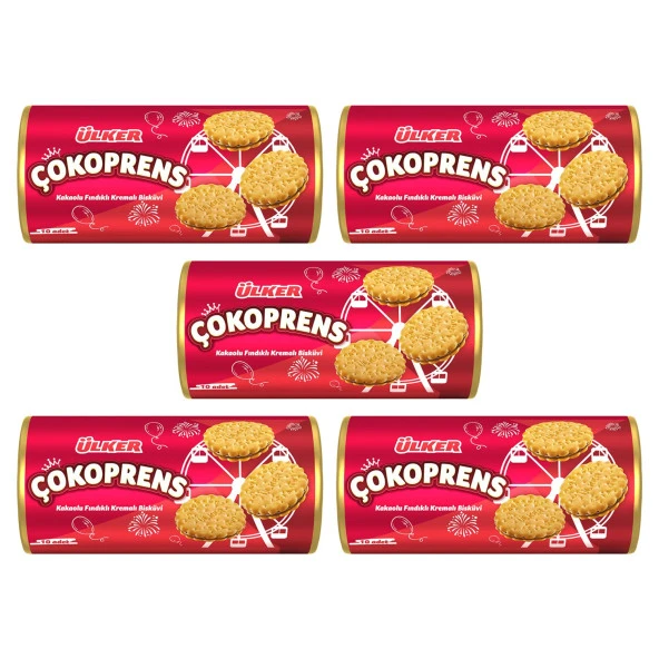 Ülker Çokoprens 10lu Paket 300 Gr x 5 Adet