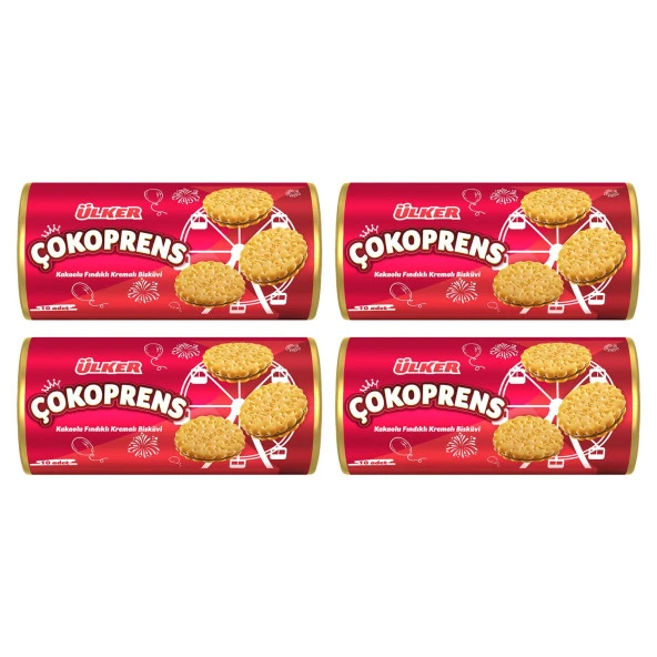 Ülker Çokoprens 10lu Paket 300 Gr x 4 Adet