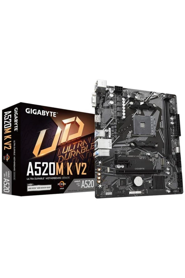 Gigabyte  A520m-K V2 Amd A520 5100 Mhz (OC) Ddr4 Soket Am4 Matx Anakart