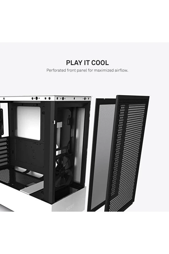 Naztech  Nzxt Cc-h51fw-01 H5 Flow Edition Atx Mid Tower Chassis All Beyaz