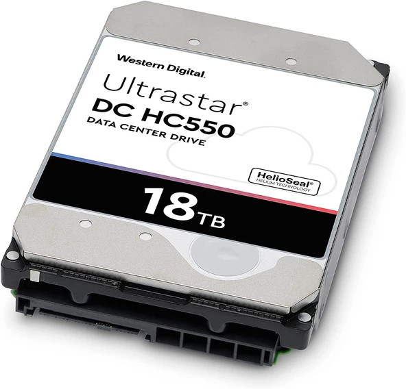 Wd Ultrastar 3.5 inc 18TB 7200RPM 512MB HC550 0F38459 WUH721818ALE6L4  Sabit Disk(5 Yıl Garantili)