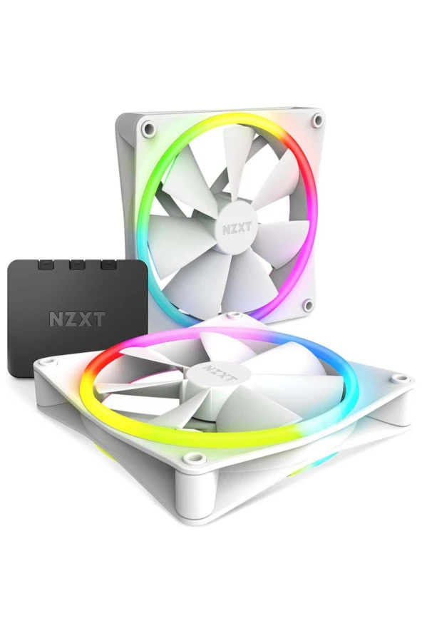 Nzxt  F140 Rgb Duo Beyaz 2x140 Mm Fan Kontrolcü Rf-d14df-w1