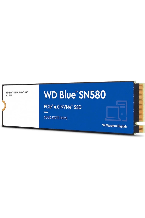 WD 500gb Blue Sn580 S500g3b0e Nvme Gen4 4000mb/s 3600mb/s Ssd Disk - 2