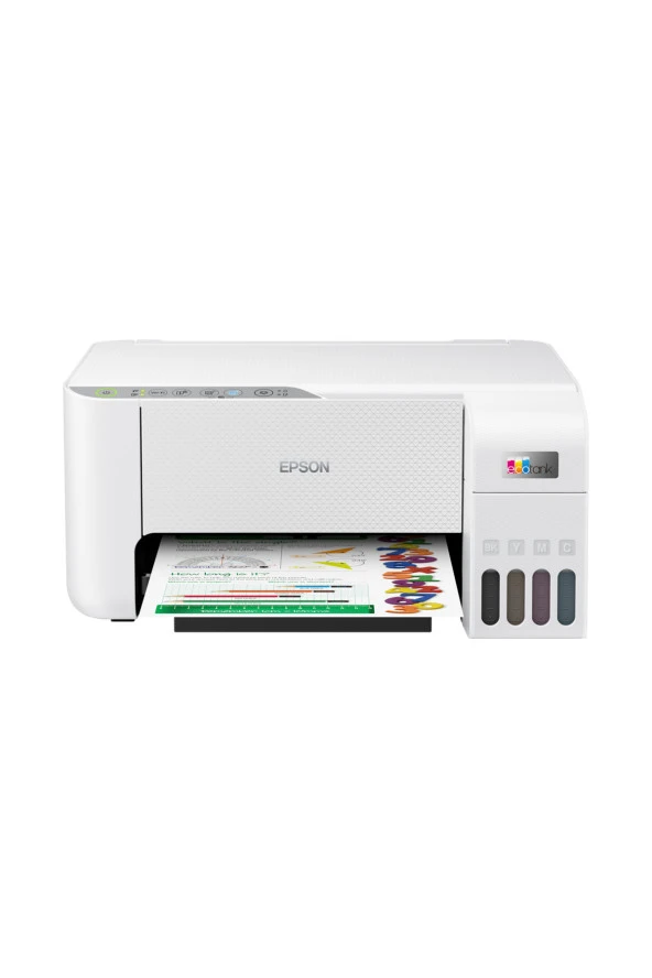 EPSON  Ecotank L3256 Renkli Yazıcı Baskı-tarama-kopya (USB,WİFİ) Mürekkep Seti C11cj67411 - Resim 2