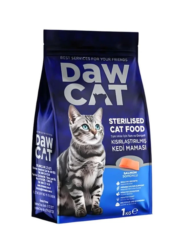 DAWCAT 1 KG STERILISED (KISIR) YETİŞKİN KEDİ MAMA