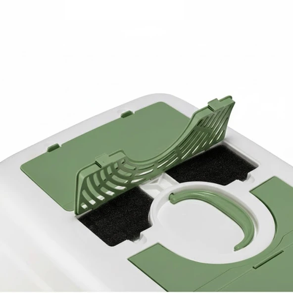 BvLX  5092 Kapalı Büyük Boy Kedi Tuvaleti XXL - Resim 6