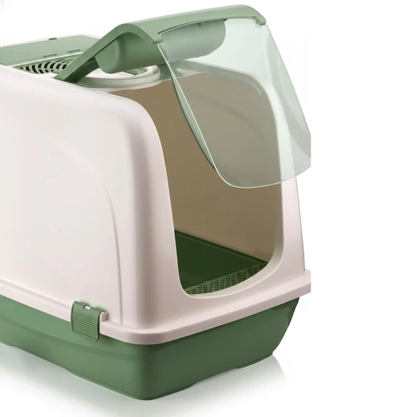 BvLX  5092 Kapalı Büyük Boy Kedi Tuvaleti XXL - Resim 8