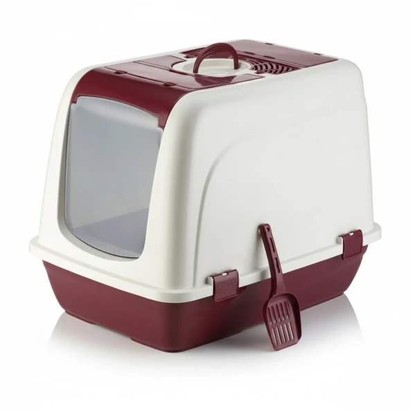 BvLX  5092 Kapalı Büyük Boy Kedi Tuvaleti XXL - Resim 3