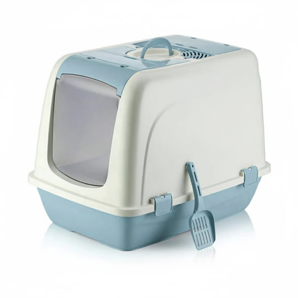 BvLX  5092 Kapalı Büyük Boy Kedi Tuvaleti XXL - Resim 2