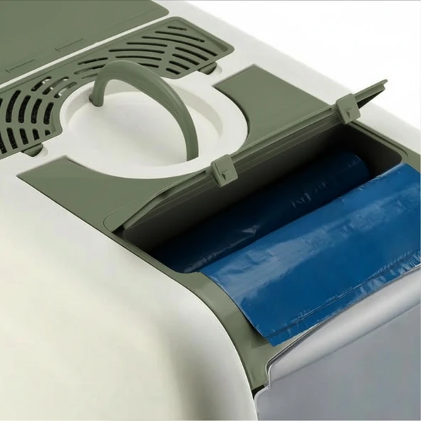 BvLX  5092 Kapalı Büyük Boy Kedi Tuvaleti XXL - Resim 9