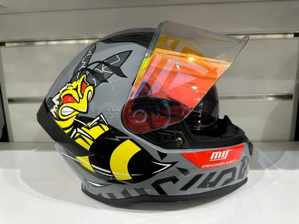 KASK MTS PRO 910 BEE GÜNEŞ GÖZLÜKLÜ GRİ - 2