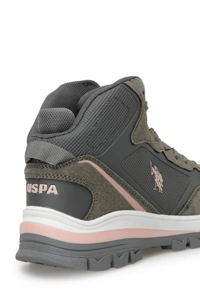 U.S Polo Assn. SAGAN HI WMN 3PR Kadın Outdoor Bot Gri 36-40 - 7