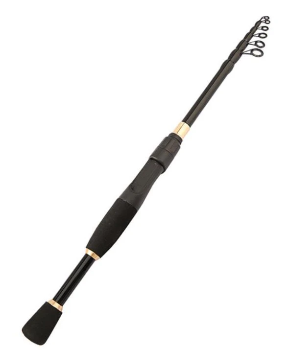 Valkyrie 2.4m Karbon Fiber Spinning 10-40gr LRF Olta Kamış - Ultra Hafif 125gr - Spin ve Baitcasting At Çek - 2kg taşıma - 8 Boğum Teleskopik - 2