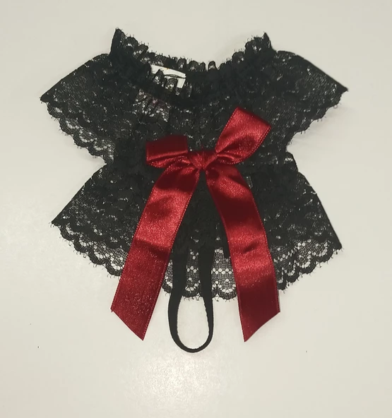 ASM1285Y Kadın 2 Li Siyah Dantel El Bilekliği Gelinlik Aksesuarı - 7