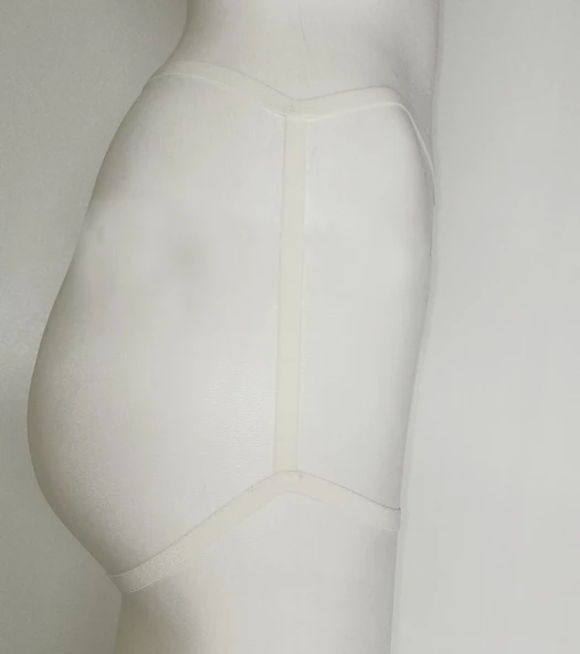 ASM1278 Kadın Ekru Karamis Boxer Şort - 3