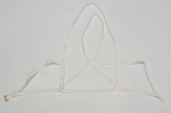 ASM1277 Kadın Ekru Karamis Bralet Tek Sütyen - 4