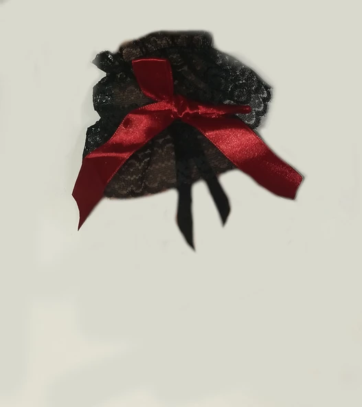 ASM1285Y Kadın 2 Li Siyah Dantel El Bilekliği Gelinlik Aksesuarı - 10