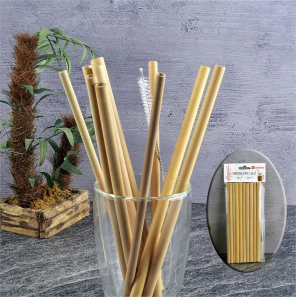 Tohana Bambu Pipet Seti (10 ADET)