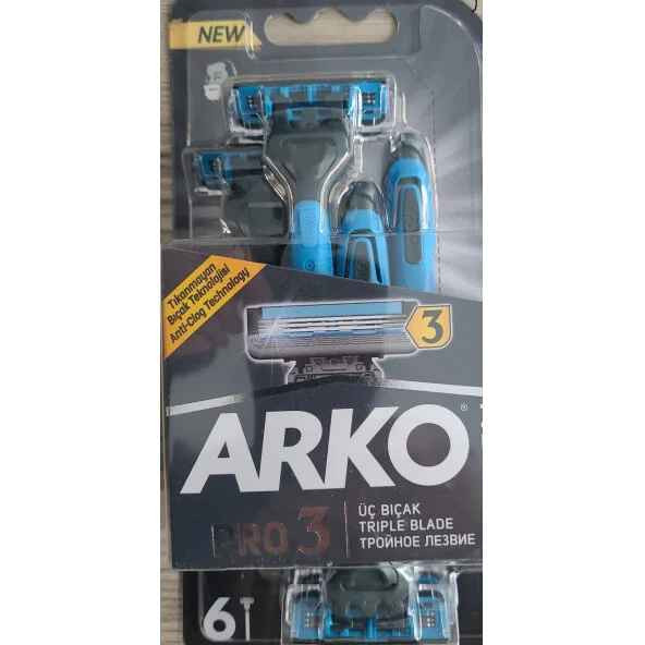 Arko Men Tıraş Bıçağı Pro 3 6 lı