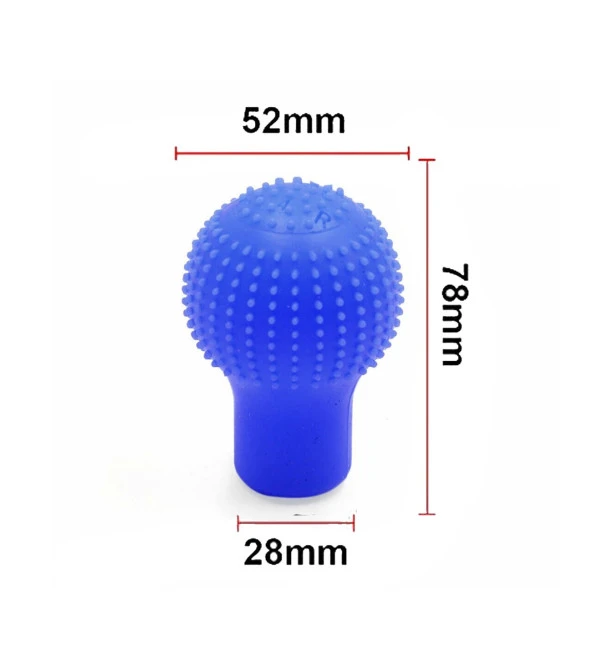 Balp Universal Mavi Yuvarlak Silikon Vites Topuzu Kılıfı - 2