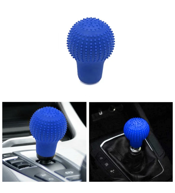 Balp Universal Mavi Yuvarlak Silikon Vites Topuzu Kılıfı - 3