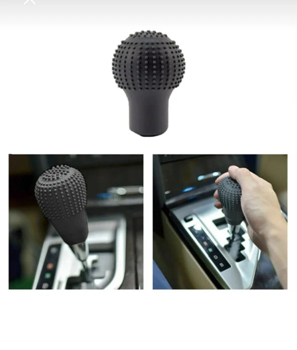 Balp Universal Siyah Yuvarlak Silikon Vites Topuzu Kılıfı - 4