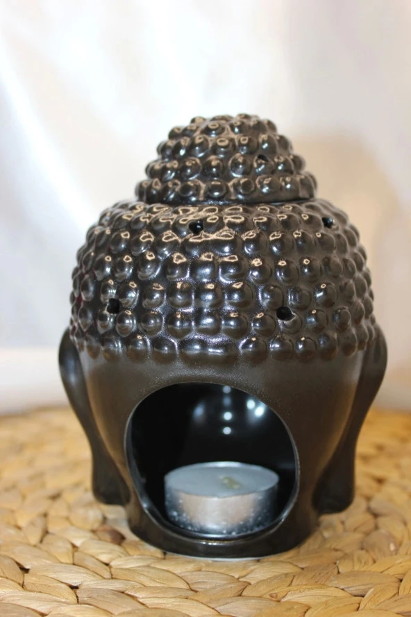 Buhardanlık Buda Surat Seramik Buhurdanlık - Resim 5