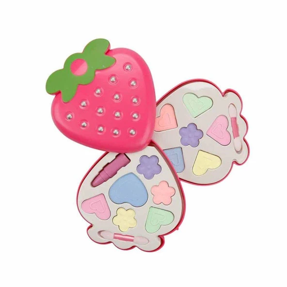 Çilek Kutulu 2 Katlı Makyaj Seti - 2