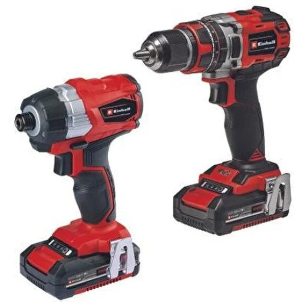 Einhell TP-18V Twin Pack BL Kömürsüz Akülü Matkap -Akülü Vidalama 2x2.0ah Çantalı Set