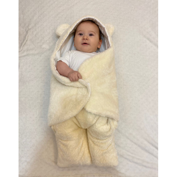 Miracix 0-7 Ay Bebek Dış Kundak Uyku Tulumu Welsoft Peluş - 2