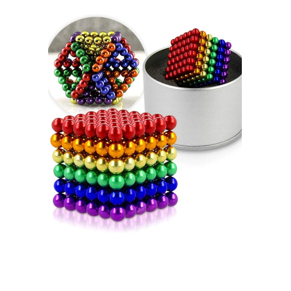 Neocube mıknatıs ,Mıknatıs Oyuncak Neocube Sihirli Toplar 216 Adet Mıknatıslı Bilye Sihirli Eğitici Lego Seti - 5