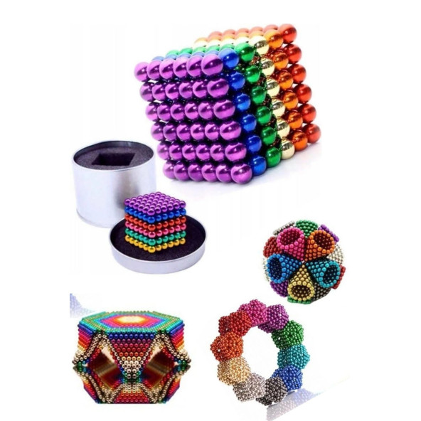 Neocube mıknatıs ,Mıknatıs Oyuncak Neocube Sihirli Toplar 216 Adet Mıknatıslı Bilye Sihirli Eğitici Lego Seti - 7