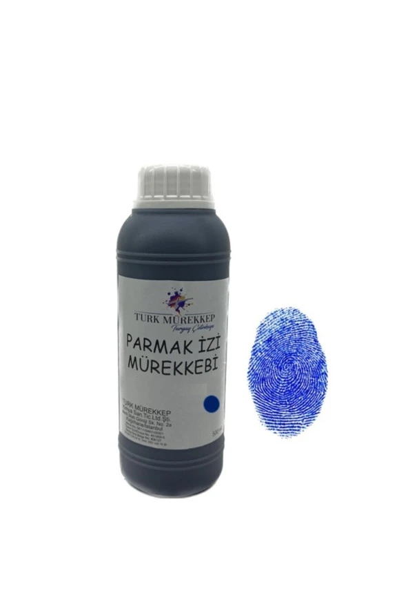 Parmak Izi Mürekkebi (fingerprint Ink) Mavi 500 ml. ürün görseli