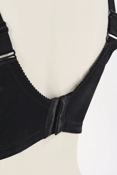Siyah Simlex Geniş Askılı Toparlayıcı Sütyen - Resim 2
