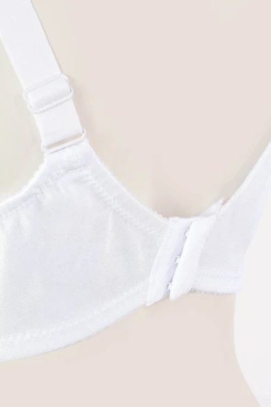 Beyaz Simlex Geniş Askılı Toparlayıcı Sütyen - Resim 2