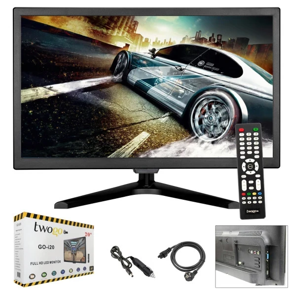 Twogo GO-2010 Full HD 20" 51 Ekran LED Monitör TV