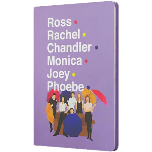 Mabbels Sert Kapak Butik Defter Friends Central Perk Karakter İsmi Lila 80 YP 15x21 DFT-388005 ürün görseli