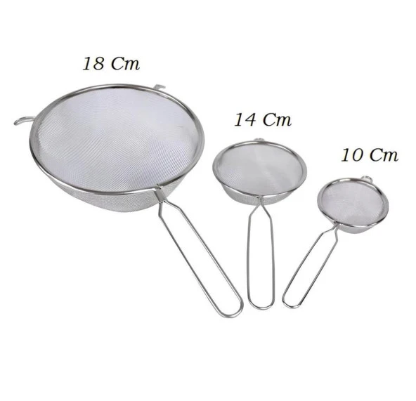 Penguen Paslanmaz Çelik 3 Lü Süzgeç Seti 1730 - 2