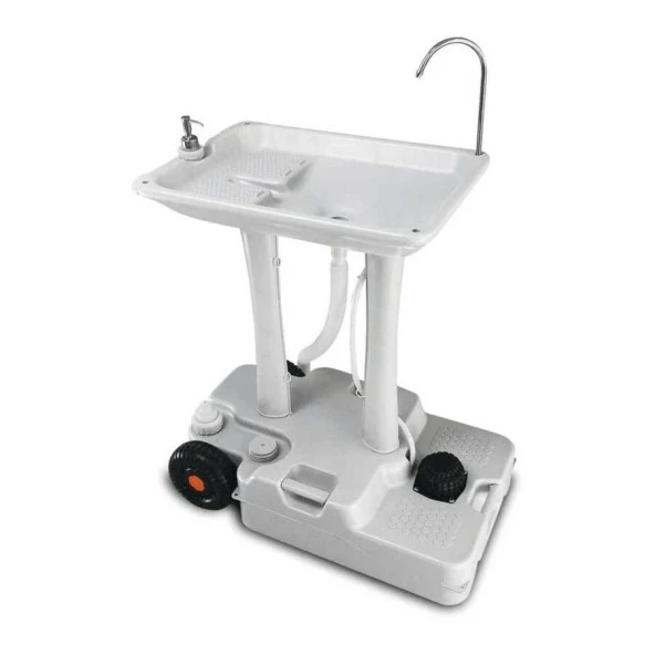 Porvaletti Tekerlekli Portatif Lavabo, 30L Temiz Su Tanklı ürün görseli 1