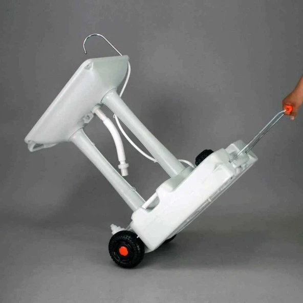 Porvaletti Tekerlekli Portatif Lavabo, 30L Temiz Su Tanklı - Resim 4