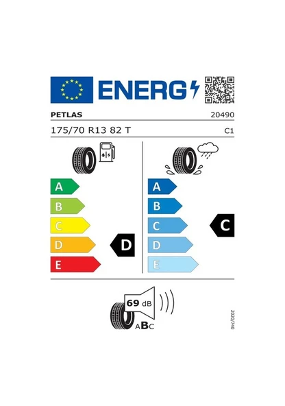 Petlas 175/70R13 82T Elegant PT311 Yaz Lastiği 2025 - Resim 2