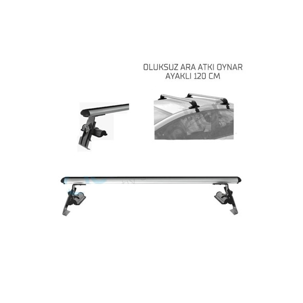 Tavan Taşıma Sistemi, Oluksuz Araç Için Ara Atkı Port Bagaj 120cm - 5