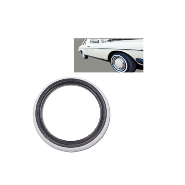 Atlas Marka otomobil 13 Jant Lastik Yanağı Siyah Beyaz Çift Renk 4 Lü Set Yanak - 4