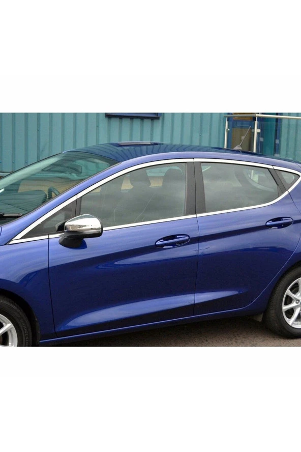 Ford Fiesta Cam Çerçevesi 16 Parça Krom Çıta 2009 - 2017 Paslanmaz Çelik - Resim 2