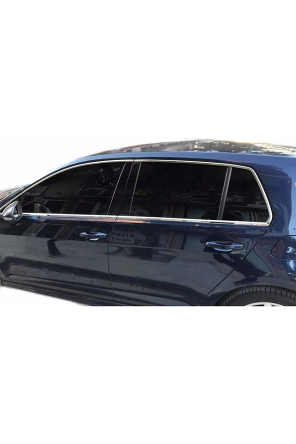 VW Golf 7.5 Krom Cam Çerçevesi 12 Parça 2022-2024 Cam Çıtası Paslanmaz Çelik Full Set - 3