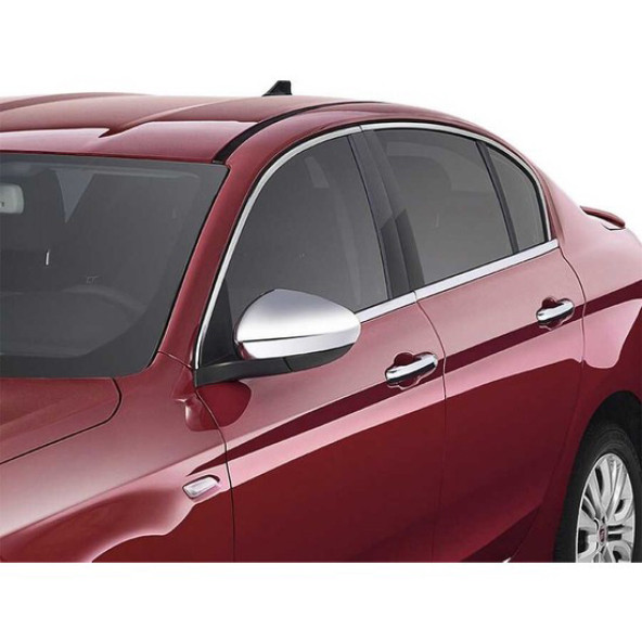 Fiat Egea Sedan Krom Cam Çerçevesi 8 Parça 2015-2024 Krom Cam Çıtası Paslanmaz Çelik