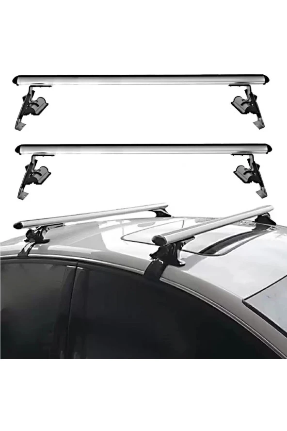 Honda Civic (2012-2015) Alüminyum Oluksuz Tip Port Bagaj Tavan Çıtası Ara Atkı Kapıdan Sıkıştırmalı ürün görseli