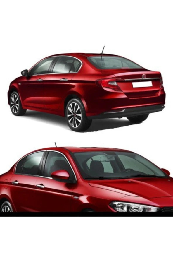 Fiat Egea Sd Uyumlu Krom Cam Üst Çıtası 4 Prç. 2015-2025 Paslanmaz Çelik - 2
