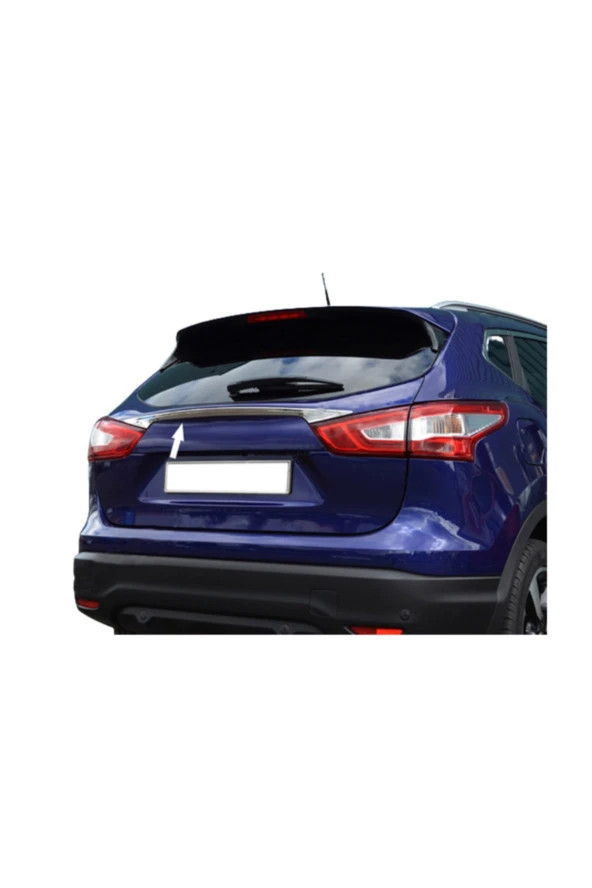 Nissan Qashqai 2014-2021 Krom Plakalık Üst Çıtası Paslanmaz Çelik