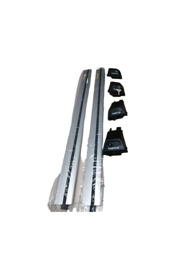 Hyundai Santa-fe 2013 ++ Gri Renk V2 Kilitli Üstden Tutmalı Port Bagaj Ara Atkı Tavan Barı - Resim 2